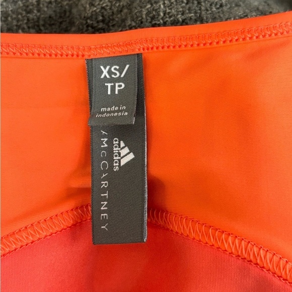 Adidas x Stella McCartney Sz XS Athletic Running Tee Coral EUC - Picture 7 of 11